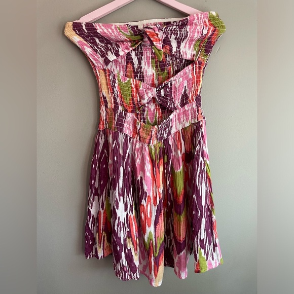 Anthropologie Pink and Purple Textured Dress - Picture 8 of 9